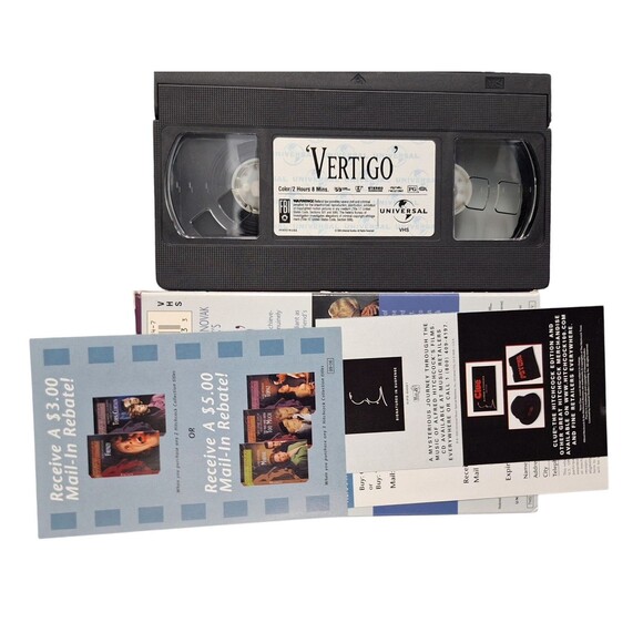 Vertigo (VHS, 1998) Alfred Hitchcock Collection James Stewart Kim Novak Tested - Picture 2 of 2